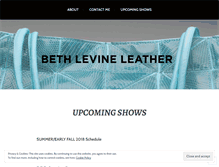 Tablet Screenshot of bethlevineleather.com